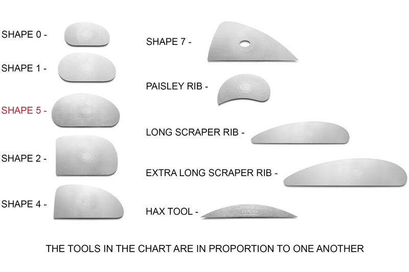 Mudtools Shape 5 Stainless Rib