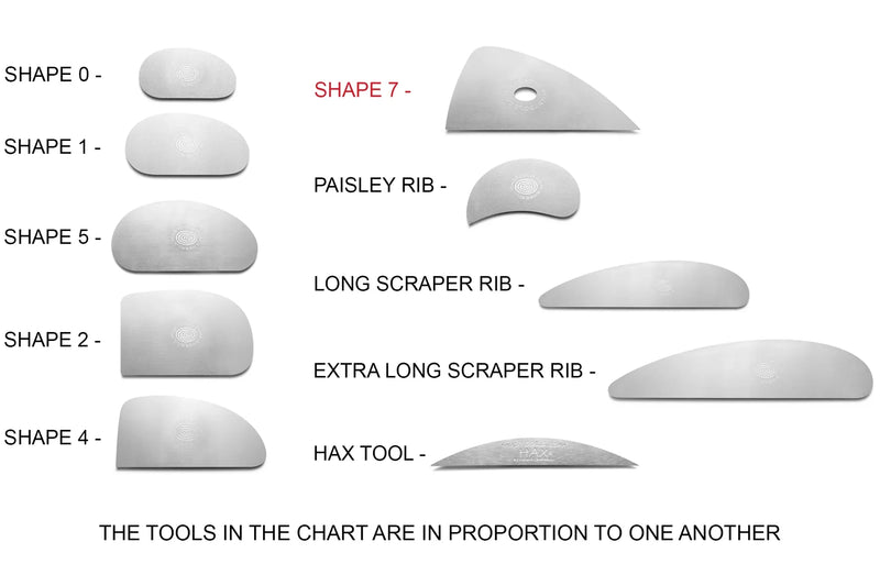 Mudtools Shape 7 Stainless Rib